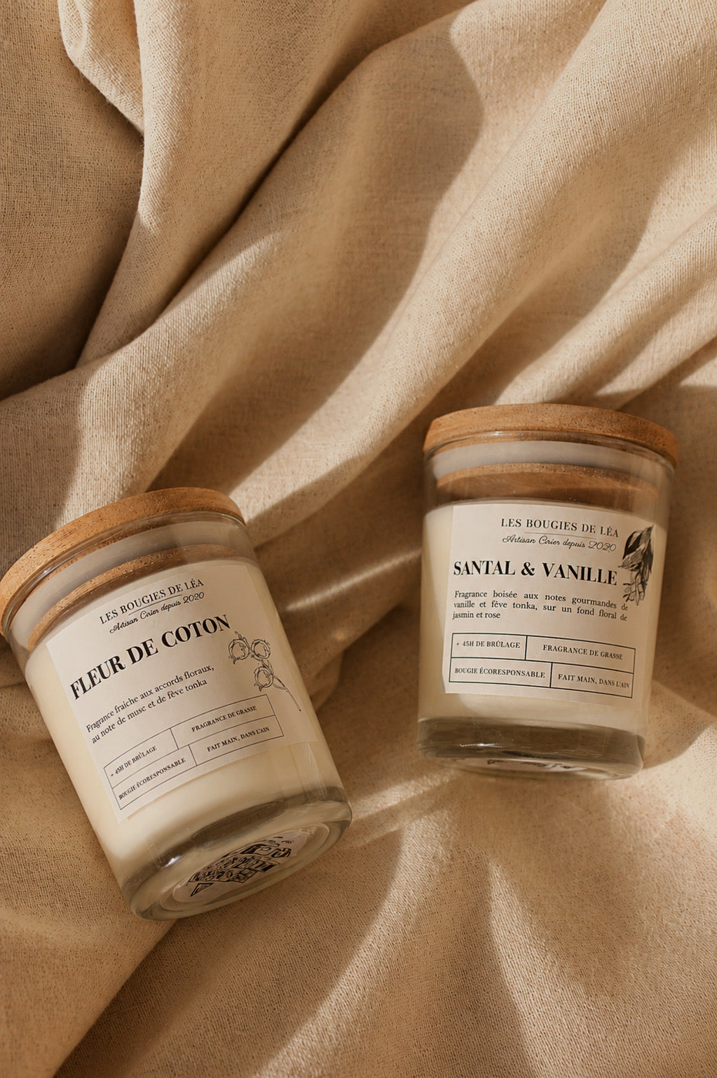 La bougie artisanale - Fleur de coton